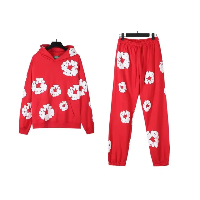 Hoodie and Joggers Set Floral Print