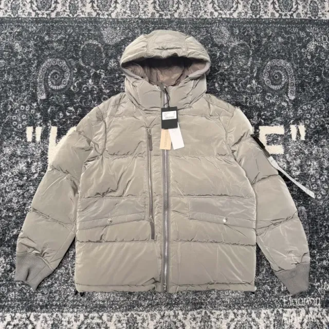 Stone Island Hooded Puffer Jacket Reflective Nylon