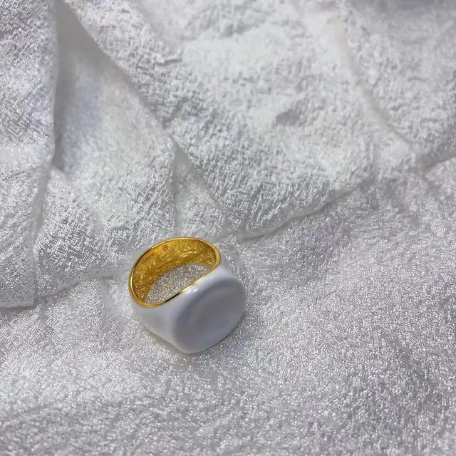 Tiffany & Co. HardWear Ring Ceramic and Gold