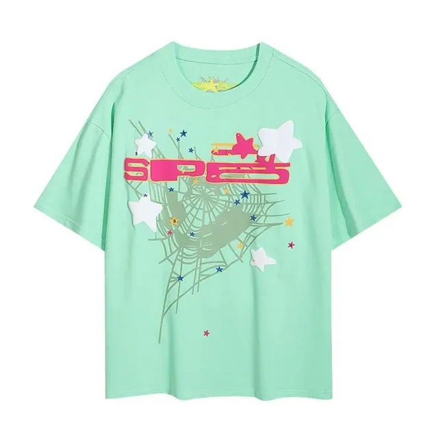 Sp5der Graphic Tee Spiderweb Star Print