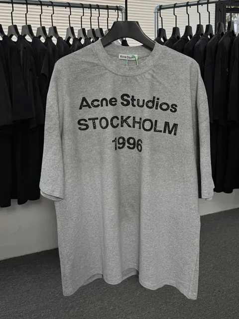 Acne Studios Stockholm 1996 Tee Distressed Logo Print