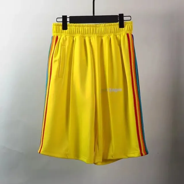 Palm Angels Track Shorts Rainbow Stripe