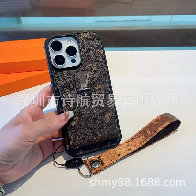 Louis Vuitton Phone Case with Wrist Strap Monogram Canvas