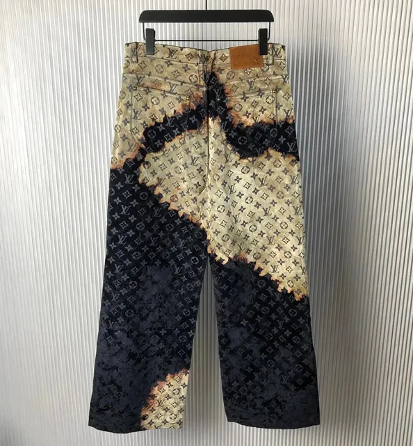 Louis Vuitton Monogram Jeans Burnout Print