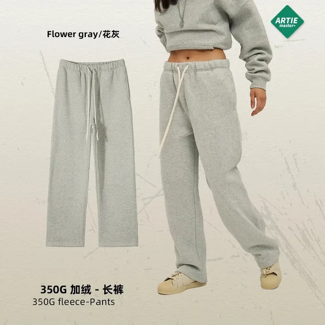 Artie Master 350G Fleece Pants Flower Gray