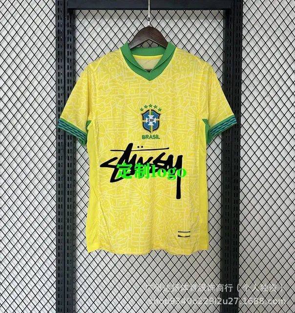 Nike Brazil National Team Jersey Custom Stussy Logo