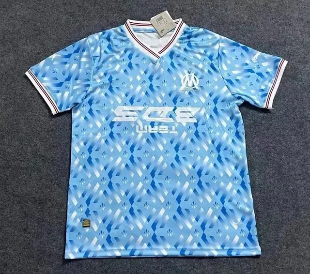 Adidas × Olympique de Marseille Olympique Marseille Jersey Diamond Pattern