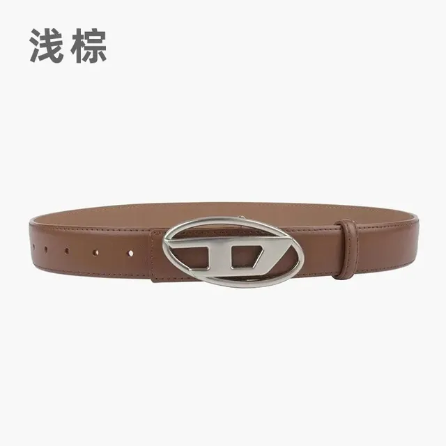 Diesel Belt Oval Logo Buckle