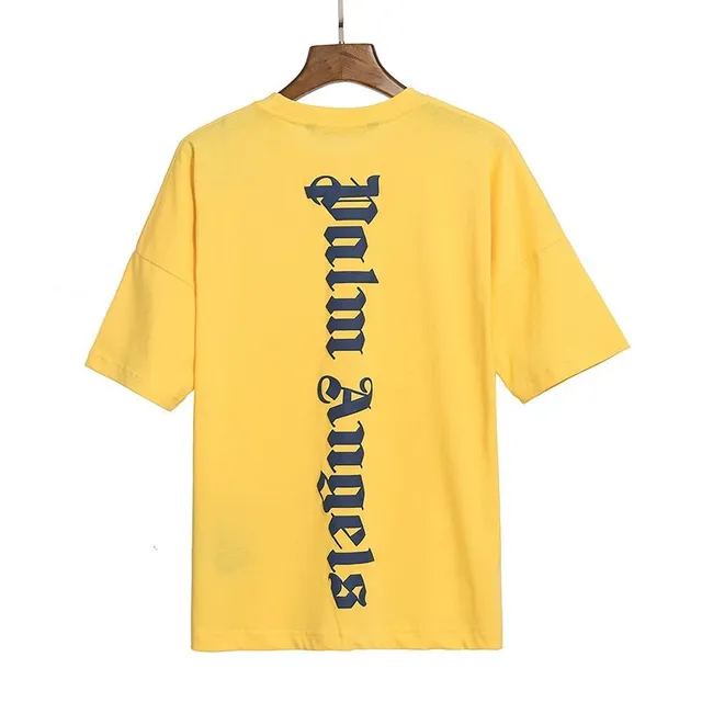 Palm Angels Graphic Tee Vertical Logo Print