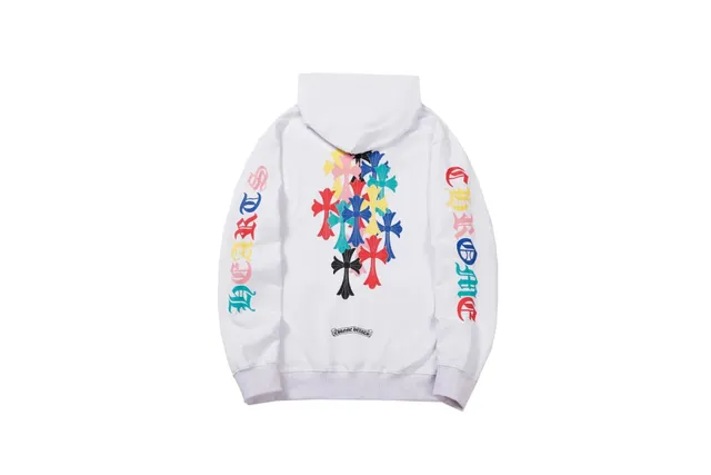 Chrome Hearts Hoodie Multicolor Cross Print