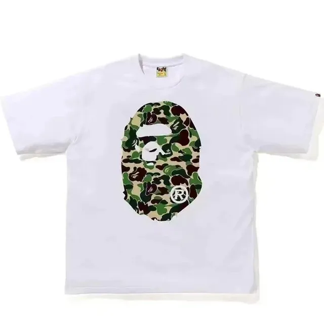 BAPE Shark Hoodie Tee Camo Ape Head