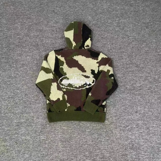 Lacoste Knit Hoodie Camouflage