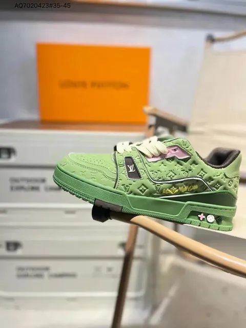 Louis Vuitton LV Trainer Monogram Green