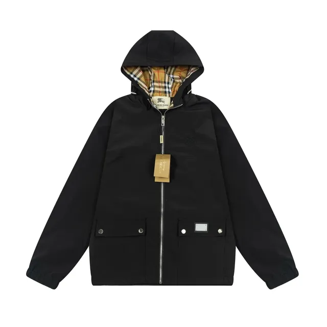 Burberry Hooded Field Jacket Check Lining