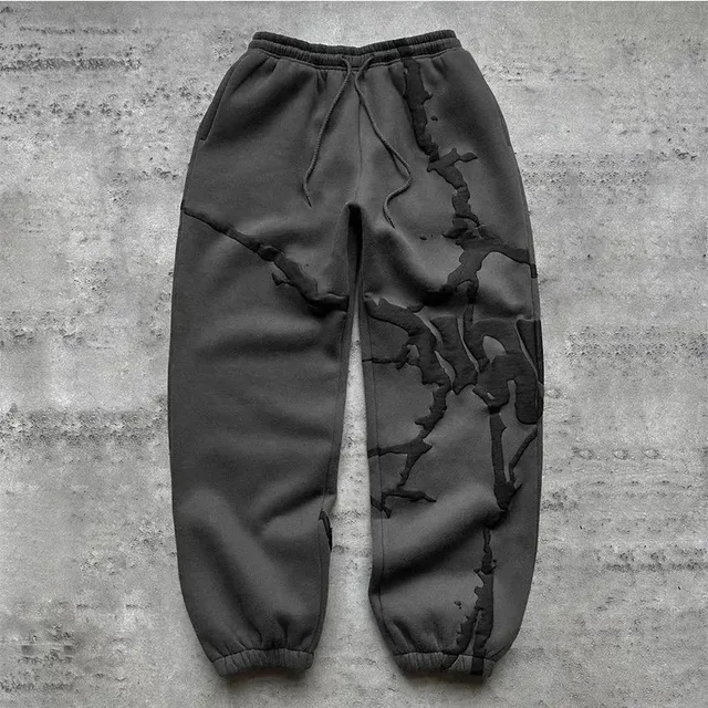 Off-White Sweatpants Cracked Paint