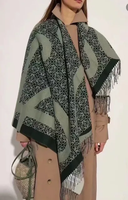 Loewe Printed Shawl Anagram Pattern