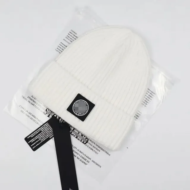 Stone Island Ribbed Beanie Logo Patch