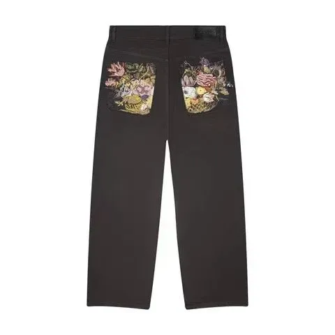 Balenciaga Floral Patch Trousers Floral Pocket Detail