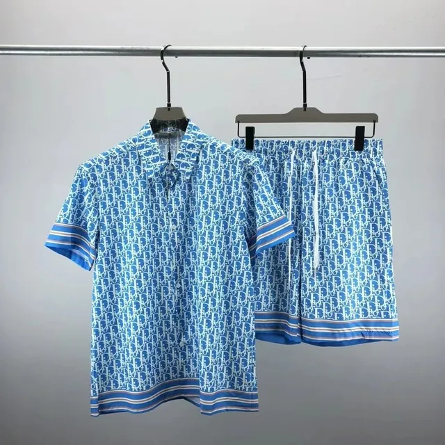 Dior Oblique Print Set Blue White Monogram