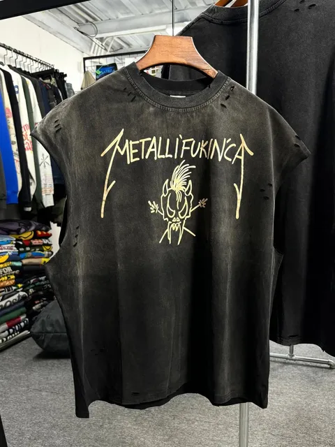 Sleeveless Tee Metallica Fukinca Graphic