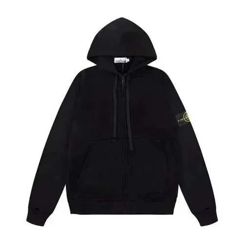 Stone Island Zip-Up Hoodie Compass Patch