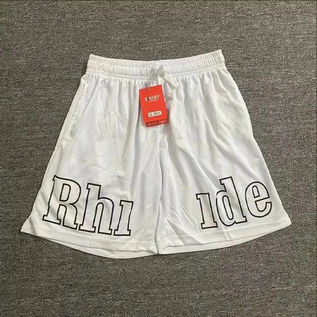 Rhude Mesh Shorts Rhi Ide Outline