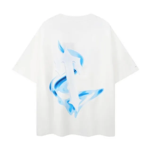 Off-White Graphic Tee Blue Spray Logo