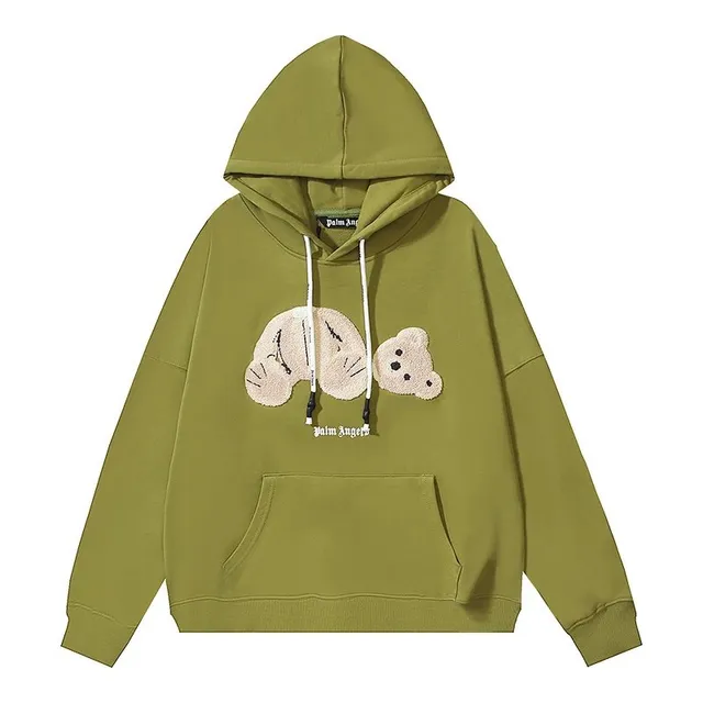 Palm Angels Hoodie Bear Appliqué