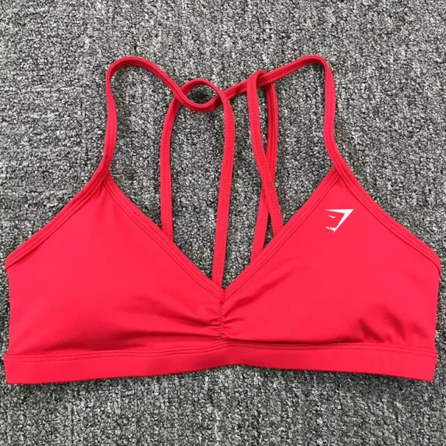 Gymshark Strappy Sports Bra V-Neck Cross-Back