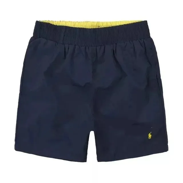 Polo Ralph Lauren Polo Shorts Navy with Yellow Waistband