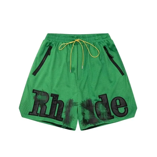 Mesh Shorts Rhude Logo Print
