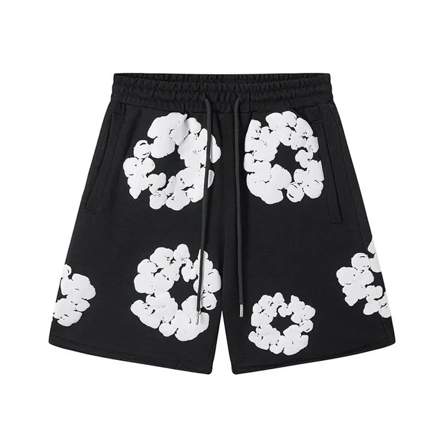 Off-White Printed Shorts Cloud Logo Print