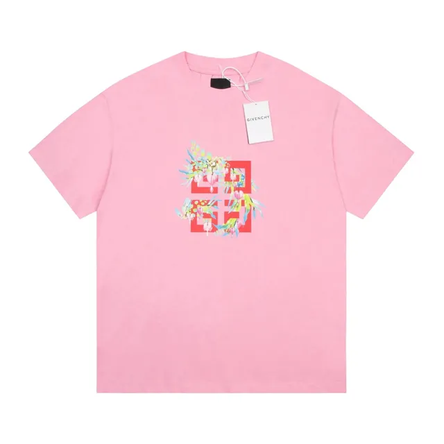 Givenchy Logo Print T-Shirt Floral 4G