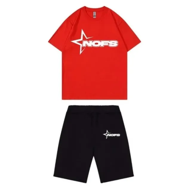 NOFS Logo Tee and Shorts Set Star Logo