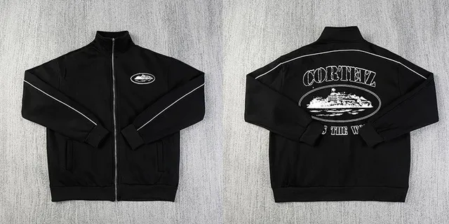 Corteiz Track Jacket Cruise Ship Graphic