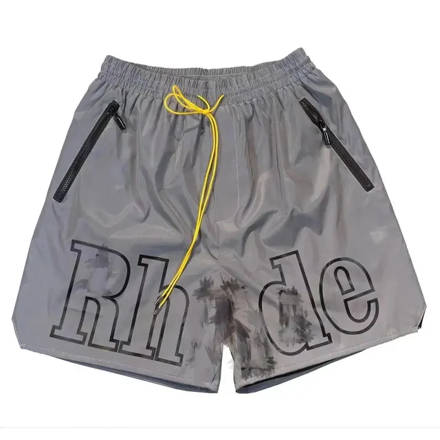 Rhude Logo Shorts Reflective Print