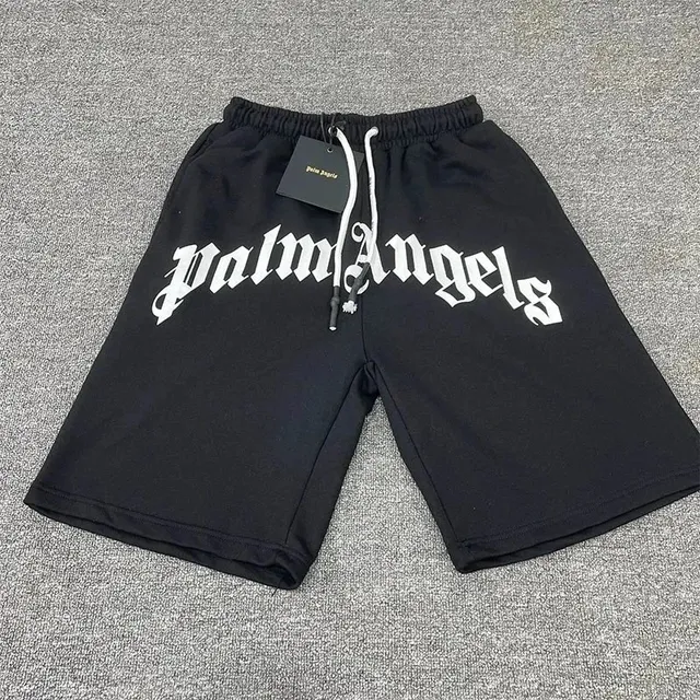 Palm Angels Logo Shorts Gothic Script