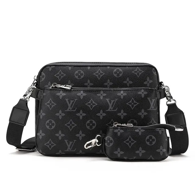 Louis Vuitton Monogram Canvas Bag Set Black Monogram