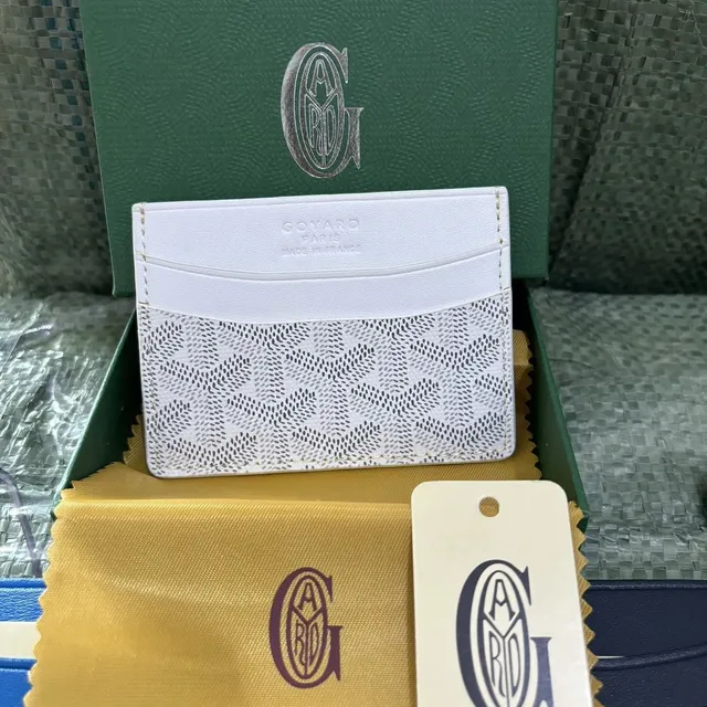 Goyard Card Holder Chevron Print