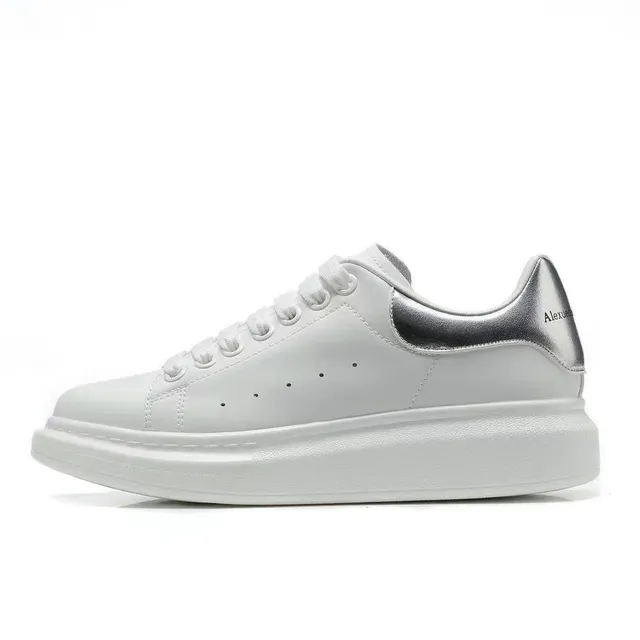 Alexander McQueen Oversized Sneaker White Silver