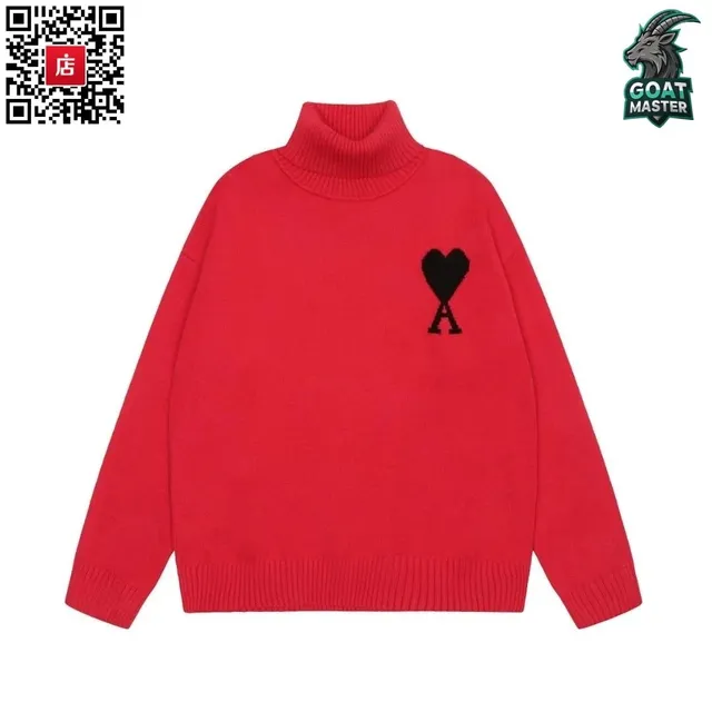 Amiri Turtleneck Sweater Heart Logo