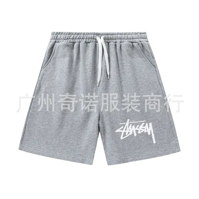 Stüssy Logo Shorts Heather Grey