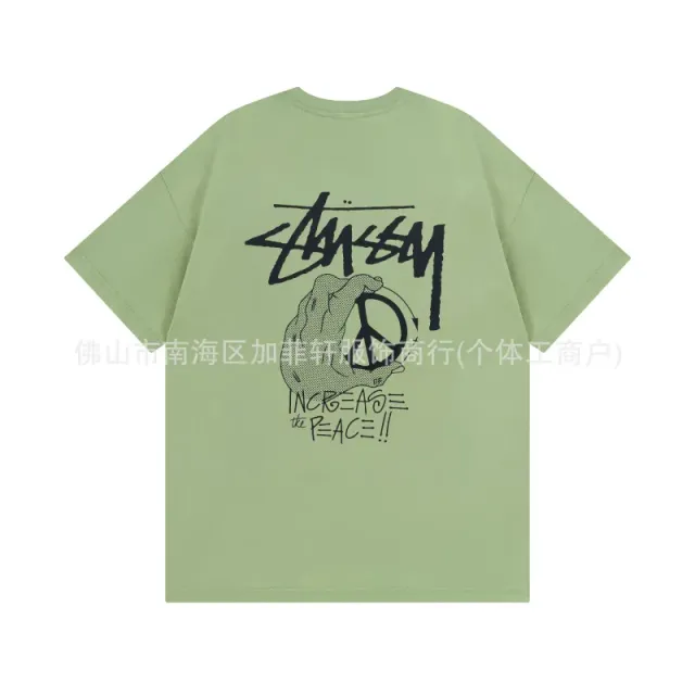 Stüssy Graphic Tee Peace Sign Print