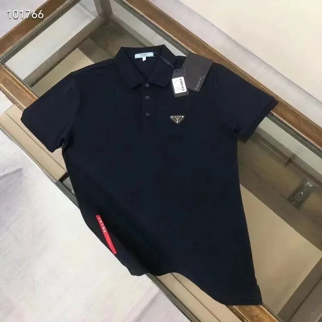 Prada Polo Shirt Triangle Logo