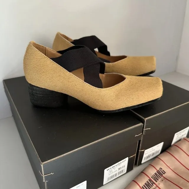 Miu Miu Mary Jane Heel Two-Tone Suede