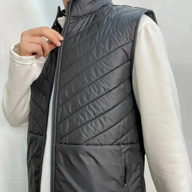 Quilted Vest Diagonal Stitch