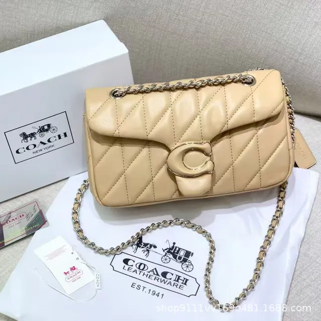 Coach Chain Bag Quilted C-Logo