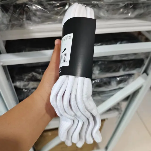 毛巾底中筒白色