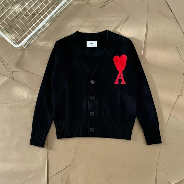 AMI Paris Cardigan Heart Logo