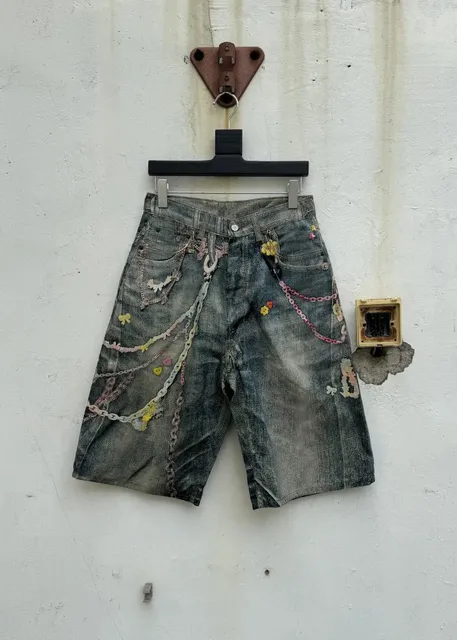 Levi's 501 Shorts Custom Embellished